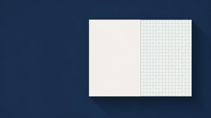 A plain rectangle and a grid rectangle sharing an edge