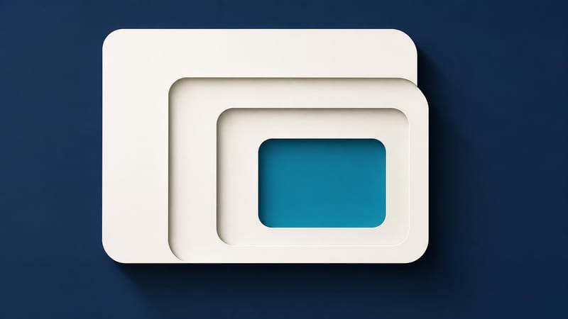 Rounded rectangles nested one inside another